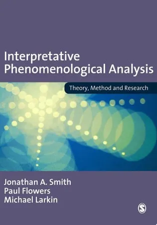 Interpretative Phenomenological Analysis Theory, Method and Research