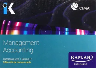 CIMA. Subject P1. Management accounting: revision cards