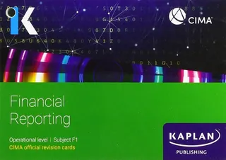 CIMA. Subject F1. Financial reporting: revision cards