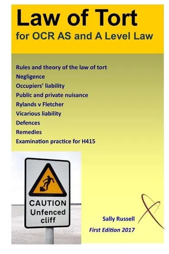 Law of Tort for OCR AS and a Level With an Introduction to the Nature of Law