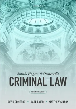 Smith, Hogan, and Ormerod's criminal law