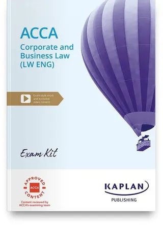 ACCA Corporate and Business Law - England Exam Kit 2023-24