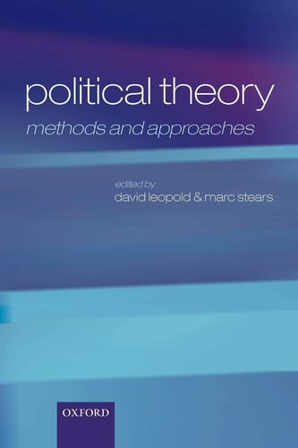 Political theory: methods and approaches