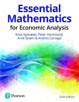 Essential mathematics for economic analysis