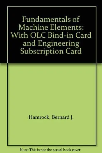 Fundamentals of Machine Elements